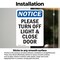 Signmission Please Turn Off Light & Close Door, 5 in W x Rectangle, Vinyl Decal OS-2PACK-NS-D-57-V-17605 - alternate 5